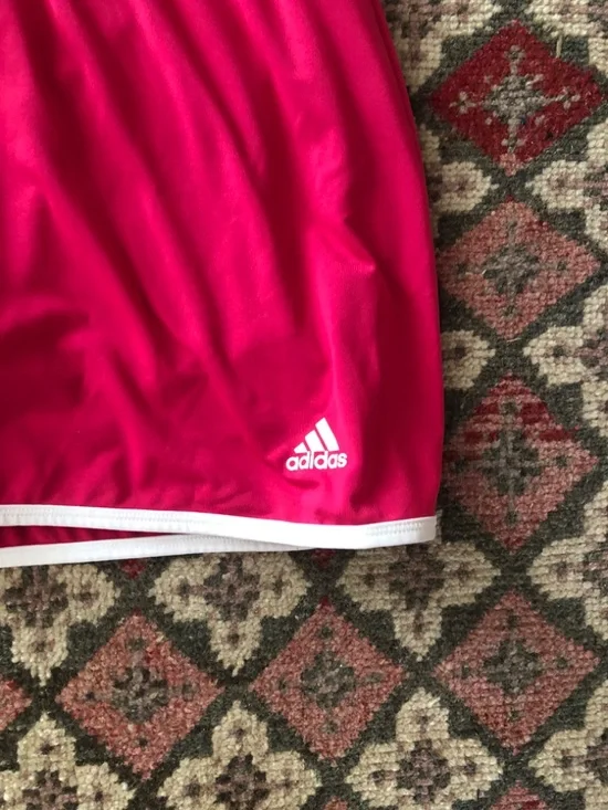 Adidas ClimaLite Tennis Athletic Skort in Berry Hot Pink with White Piping sz L - Picture 3 of 5